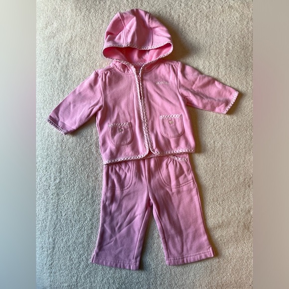 Baby GAP sweatsuit, matching hoodie and pants. Sz 3-6 months. Pink - Picture 1 of 5